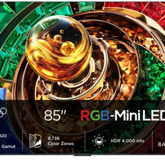 TV RGB Mini LED 85" - TCL 85RM9L, UHD 4K, TCL AiPQ Pro Processor, Smart TV con Google TV, 144 Hz, Negro