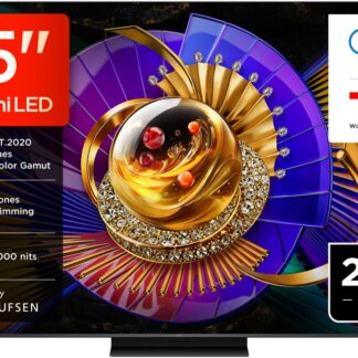 TV SQD-Mini LED 85" - TCL 85C7L, UHD 4K, MT9653, Smart TV, DVB-T2 (H.265), HDR 3000 nits, Dolby Vision y Atmos, Negro