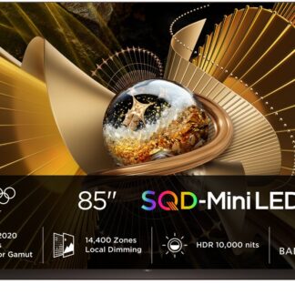 TV SQD-Mini LED 85" - TCL 85X11L, UHD 4K, SQD-Mini, Smart TV con Google TV, Diseño ultradelgado, Negro